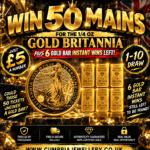 Win 50 mains for the 1/4 oz Gold Britannia competition with 6 gold bar instant wins left to be found.